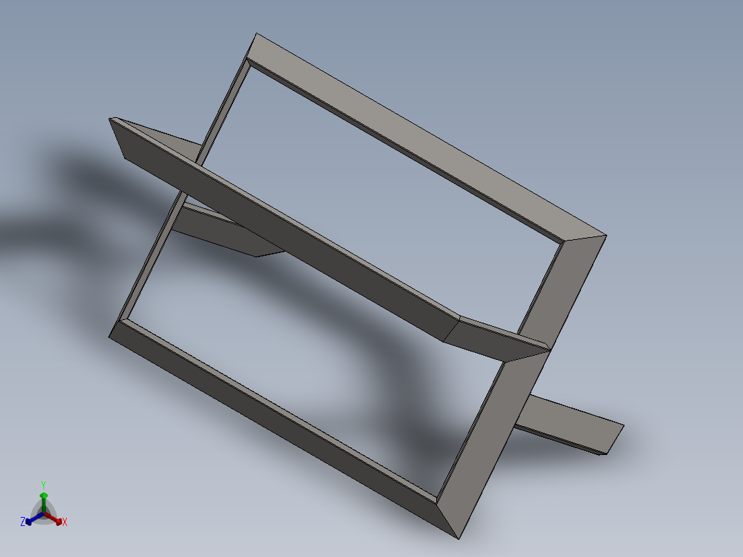 书桌(2)正等轴测图