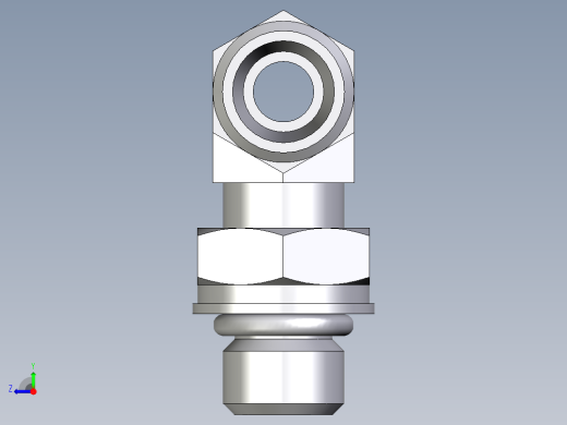 卡套式工业通用硬管接头EO_Adjustable_locknut_branch_tee_TEE08LMOROMDCF右视缩略图