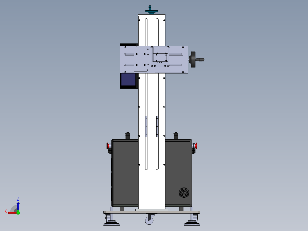 飞行光纤打标机左视图
