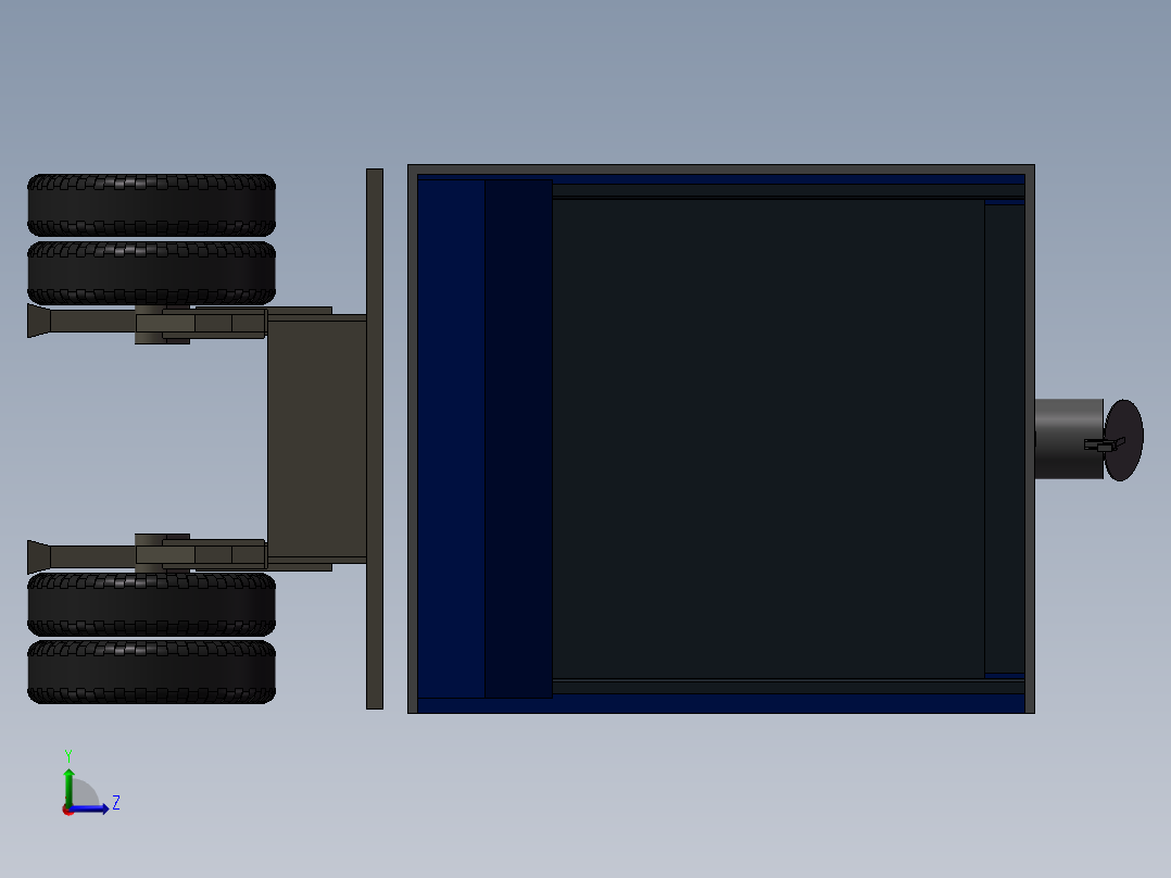 631柴油发电车左视图
