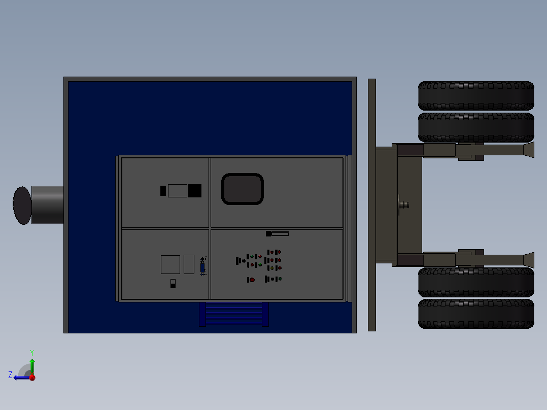 631柴油发电车右视图