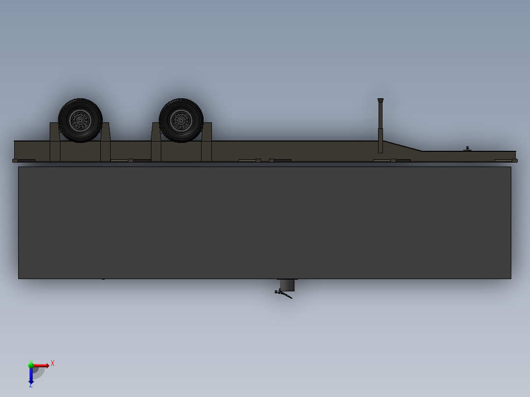 631柴油发电车俯视图