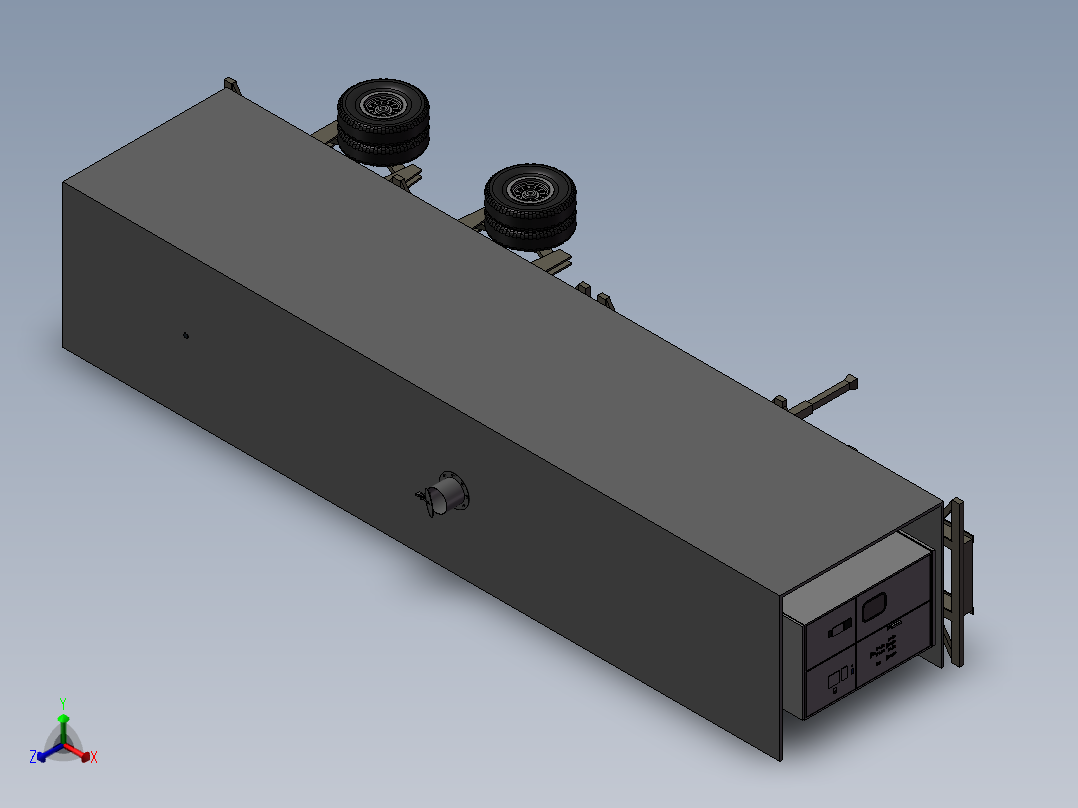 631柴油发电车正等轴测图