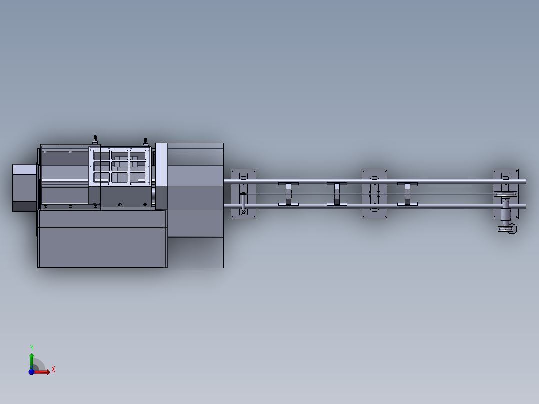 数控机械自动送料机sw20前视图
