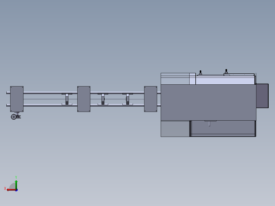 数控机械自动送料机sw20后视图