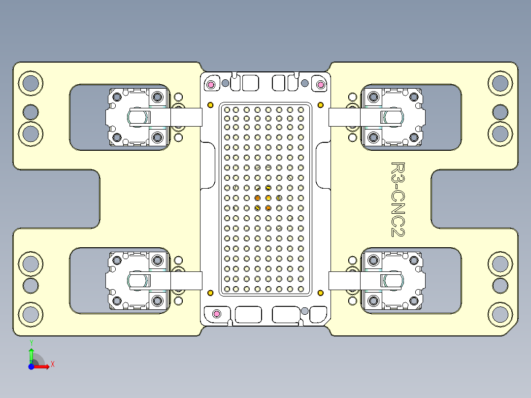 R3-笔记本CNC工装夹具三维模型CNC2-1202前视图