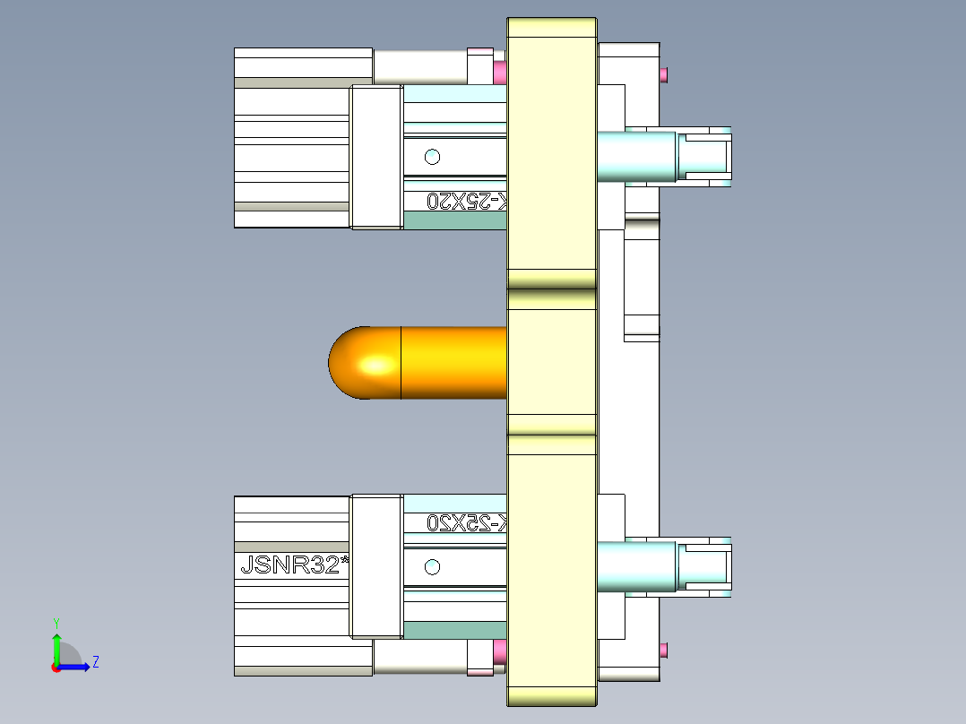R3-笔记本CNC工装夹具三维模型CNC2-1202左视图