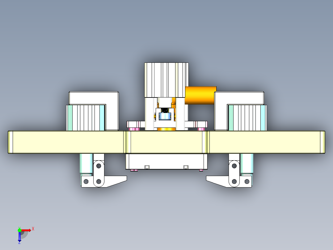 R3-笔记本CNC工装夹具三维模型CNC2-1202俯视图