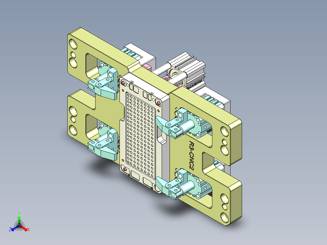 R3-笔记本CNC工装夹具三维模型CNC2-1202正等轴测图
