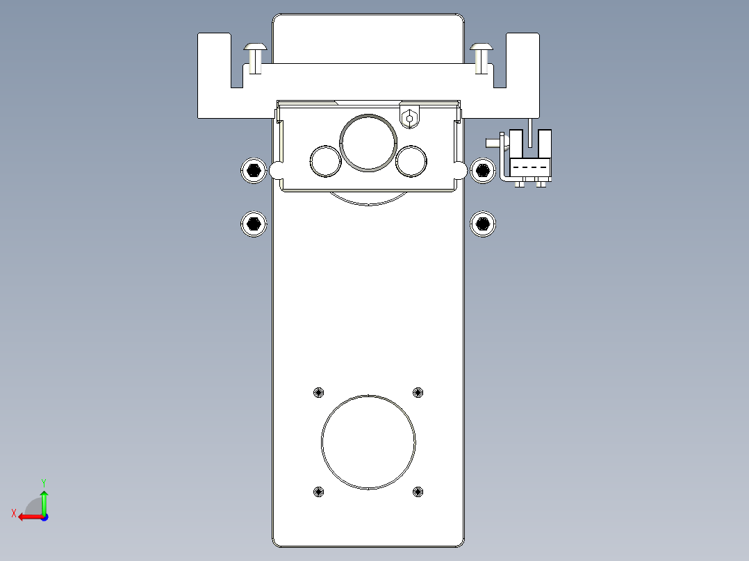 TPA-KNR-86E-1610C-L150A1-MP-H10-N3线性模块铝制底座后视图