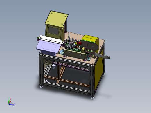 全自动电感检测包装机（sw20可编辑+工程图）