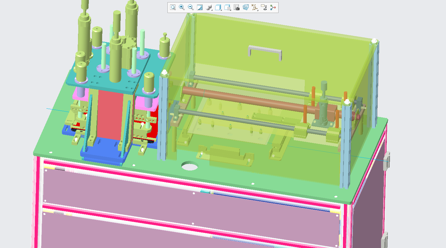 塑胶档案夹热压成型设备ProE5.0.zip