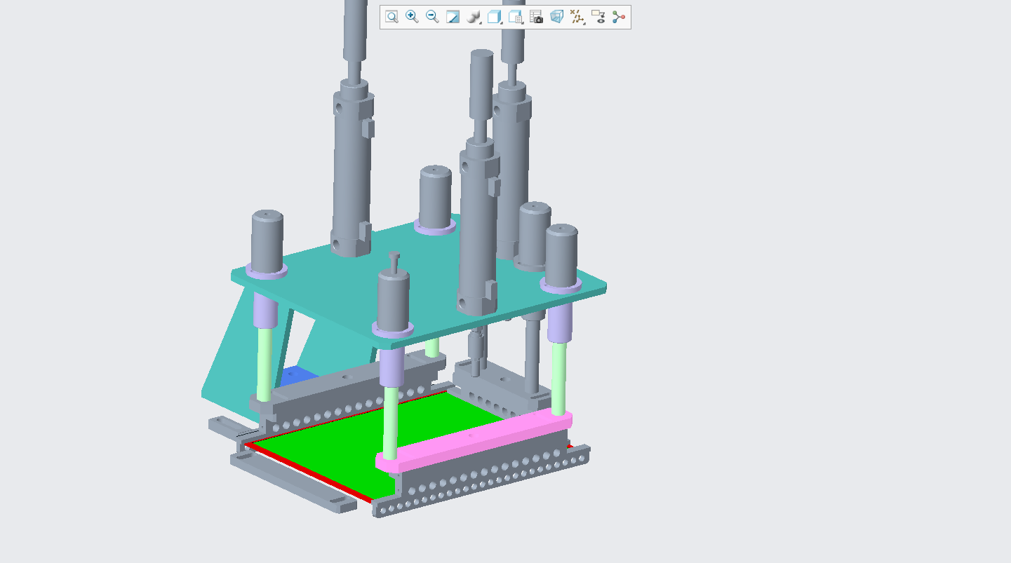 塑胶档案夹热压成型设备ProE5.0.zip