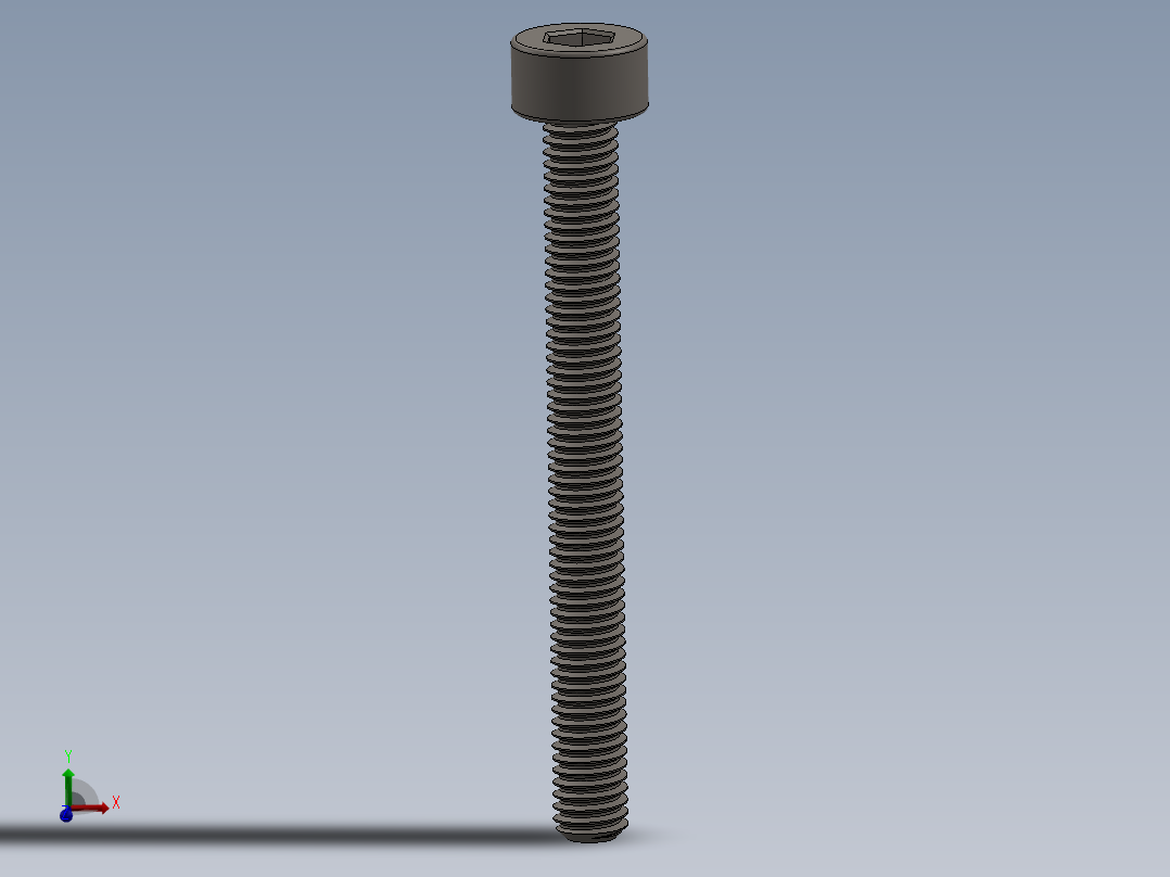 Screw_DIN_912_M3x30F_A2.SLDPRT公制内六角螺钉主视图