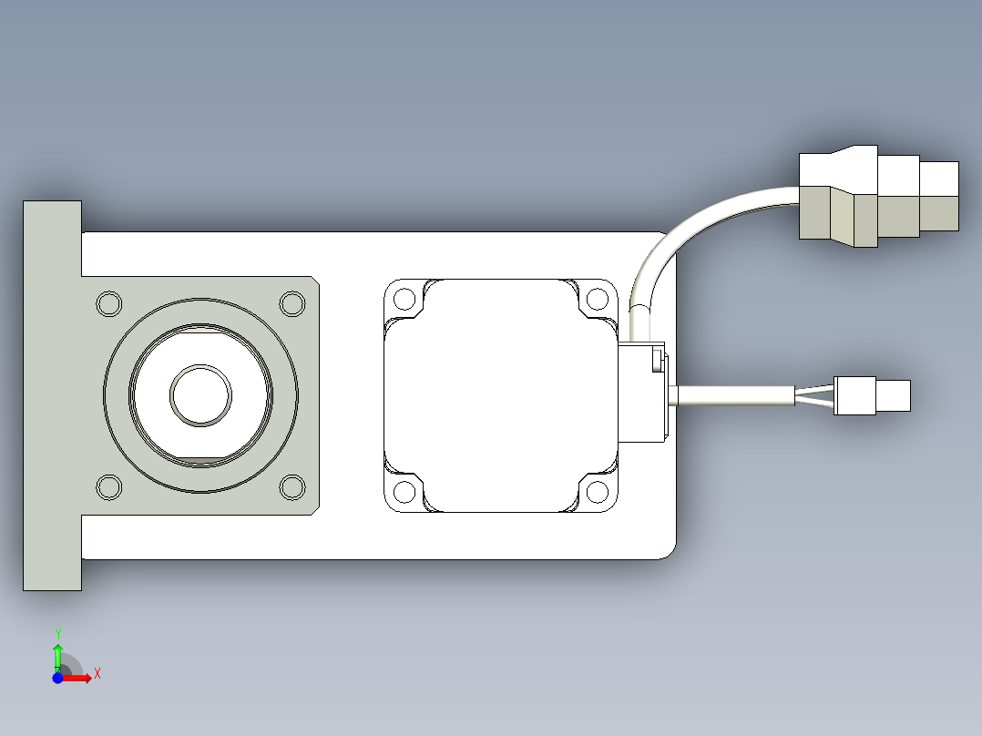 伺服电动缸前视图
