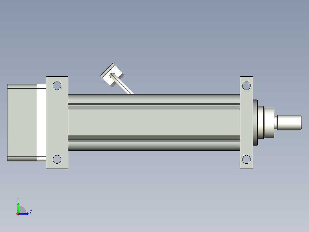 伺服电动缸左视图