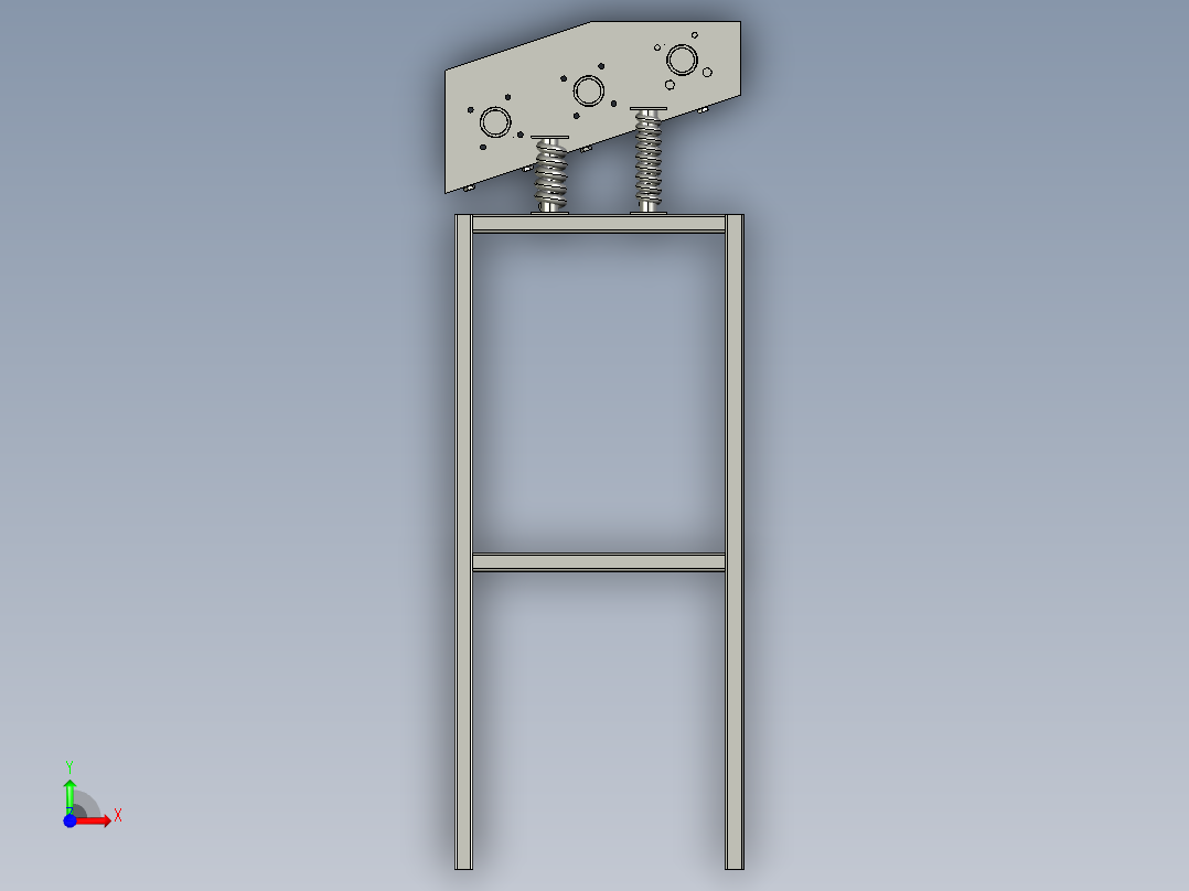 振动筛数模前视图
