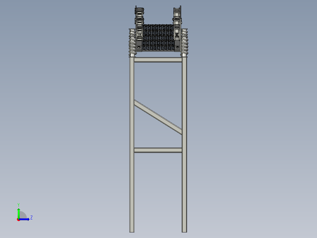 振动筛数模左视图