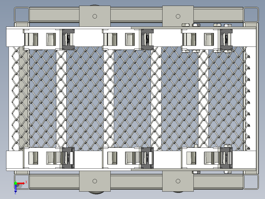 振动筛数模俯视图
