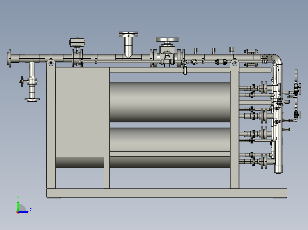 B2003906-水去电离子装置左视图