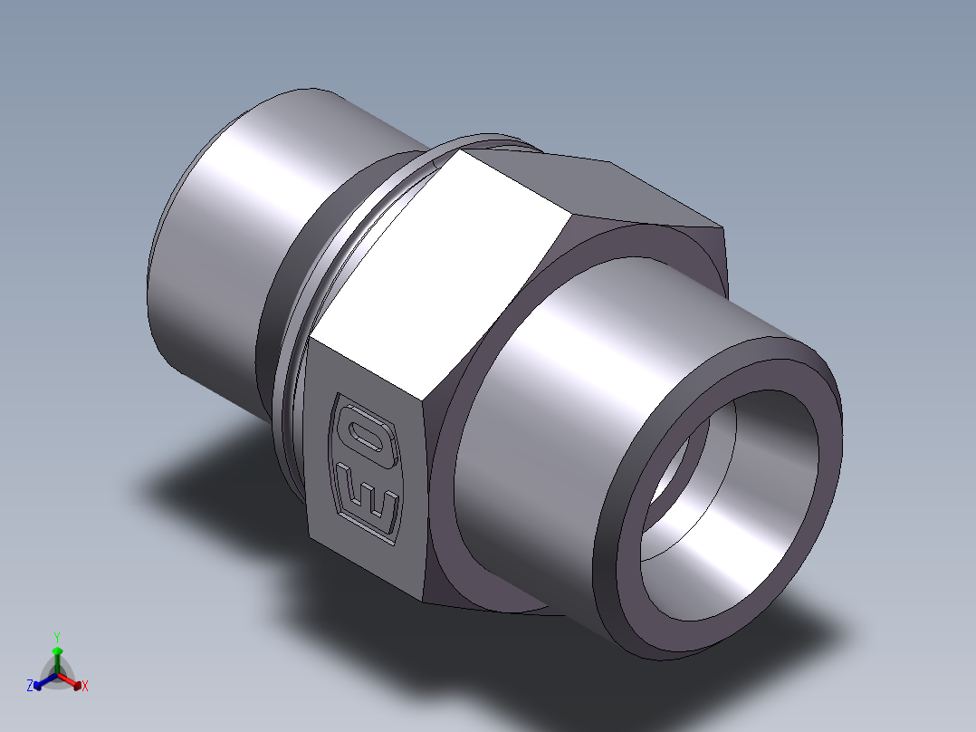 公制螺纹O圈密封、1DH-20-18主视图
