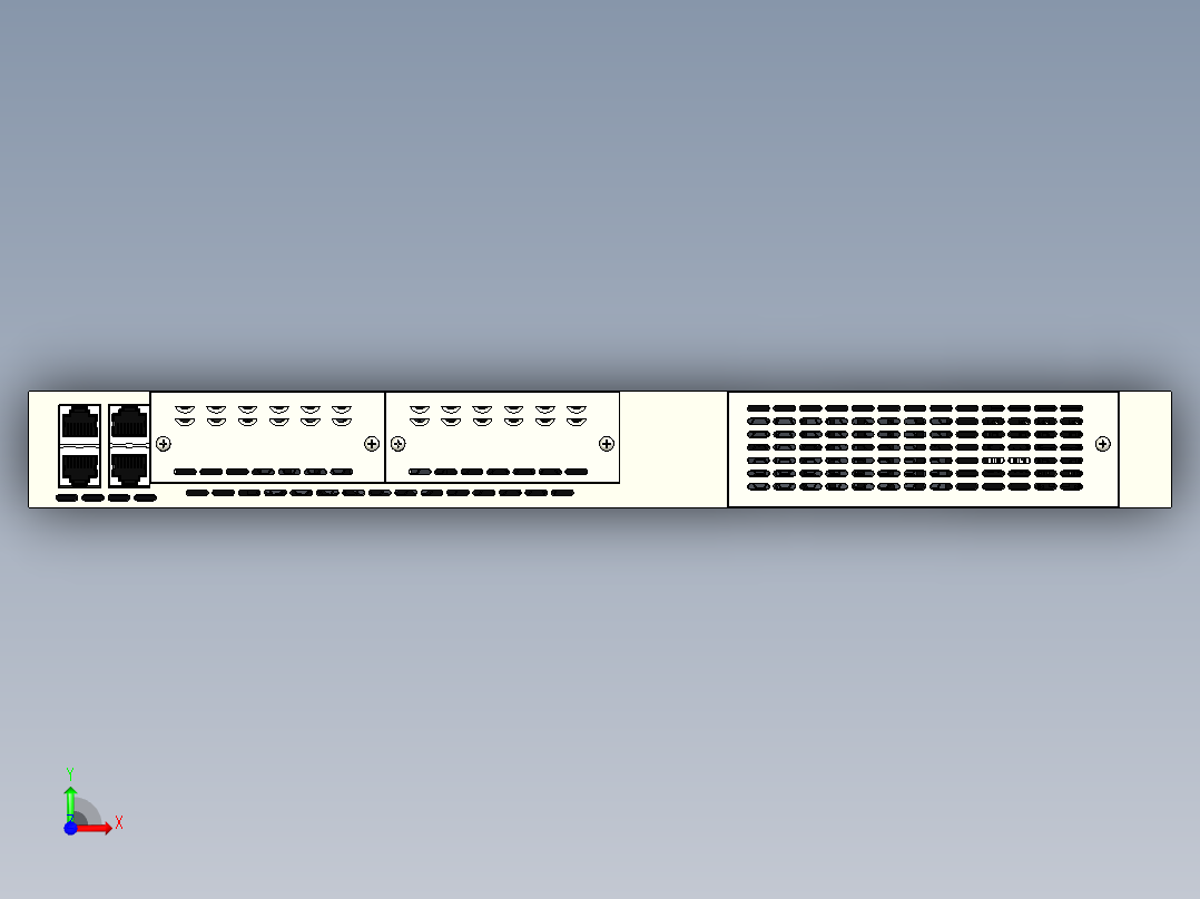 网络设备(16)前视图