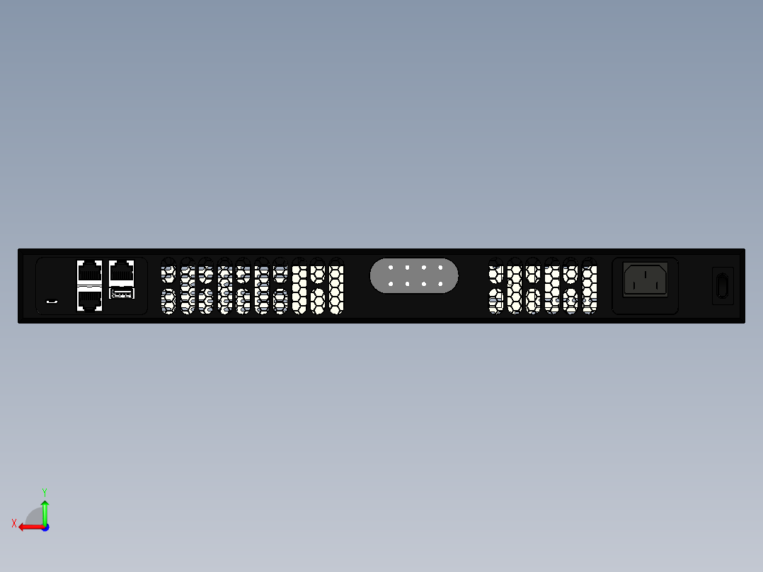 网络设备(16)后视图