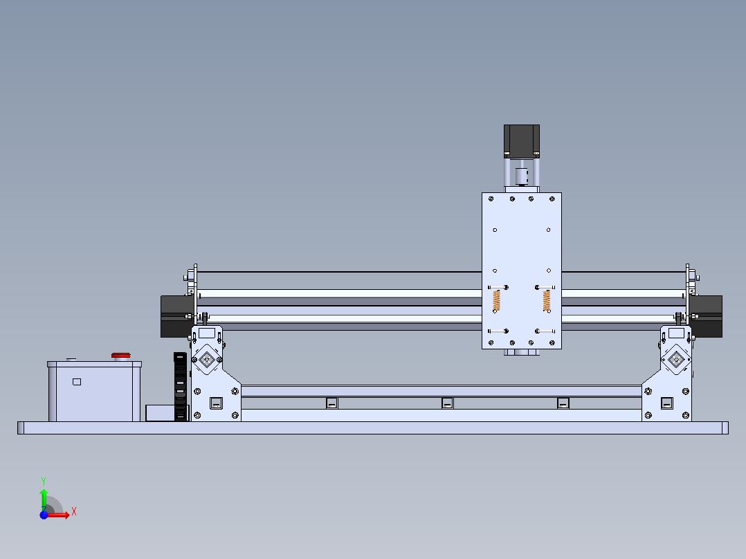 DIY雕刻机（数控裁布机）前视图