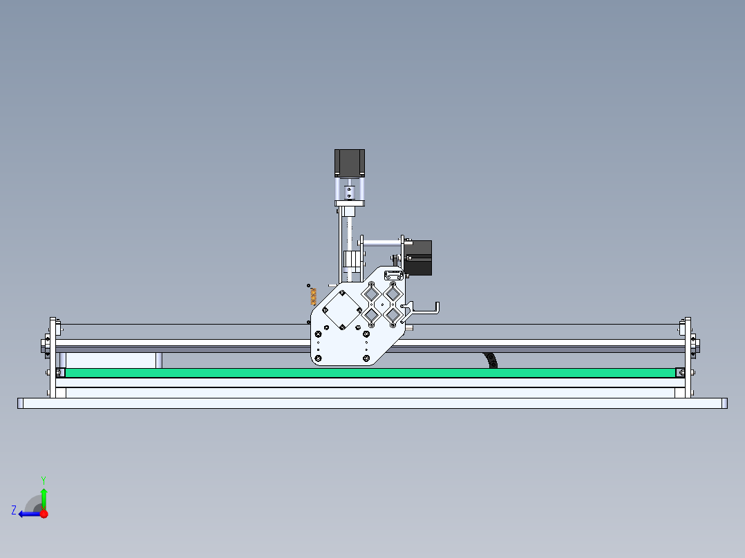 DIY雕刻机（数控裁布机）右视图