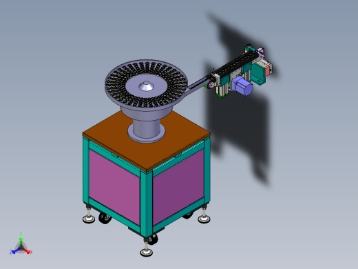 轴承振动盘和输送带分料结构