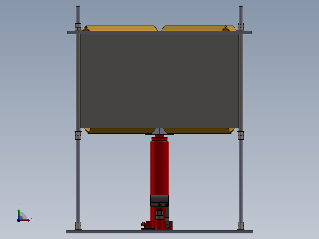 可可压砖机-液压千斤顶V1前视图