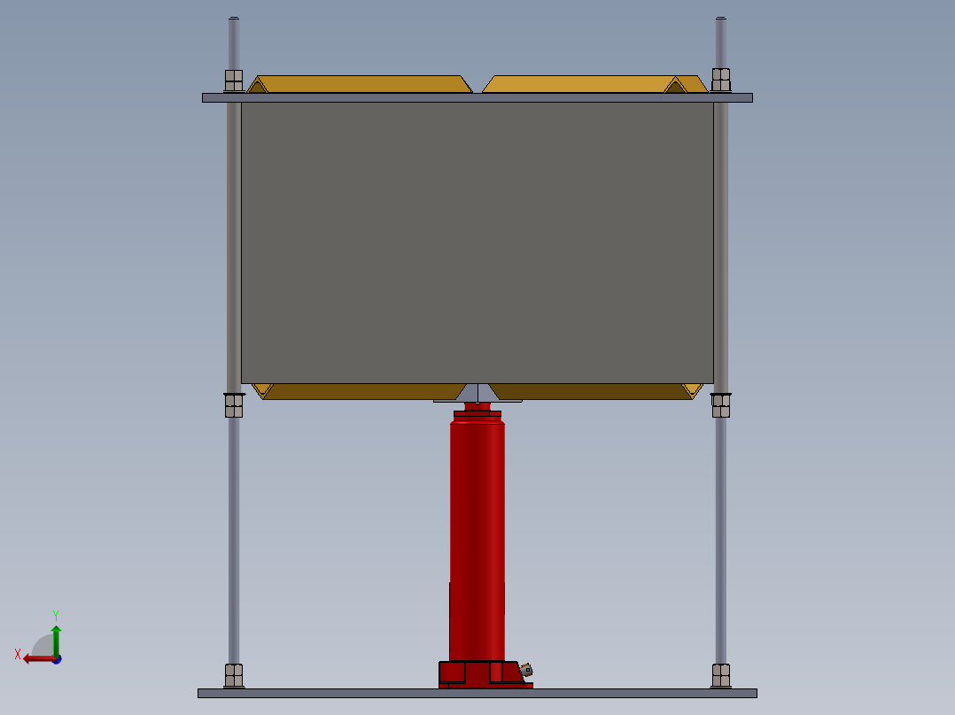 可可压砖机-液压千斤顶V1后视图