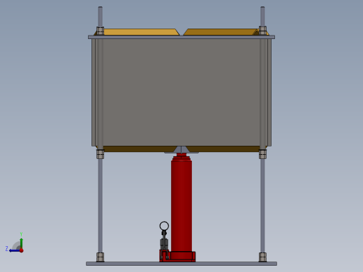可可压砖机-液压千斤顶V1右视缩略图