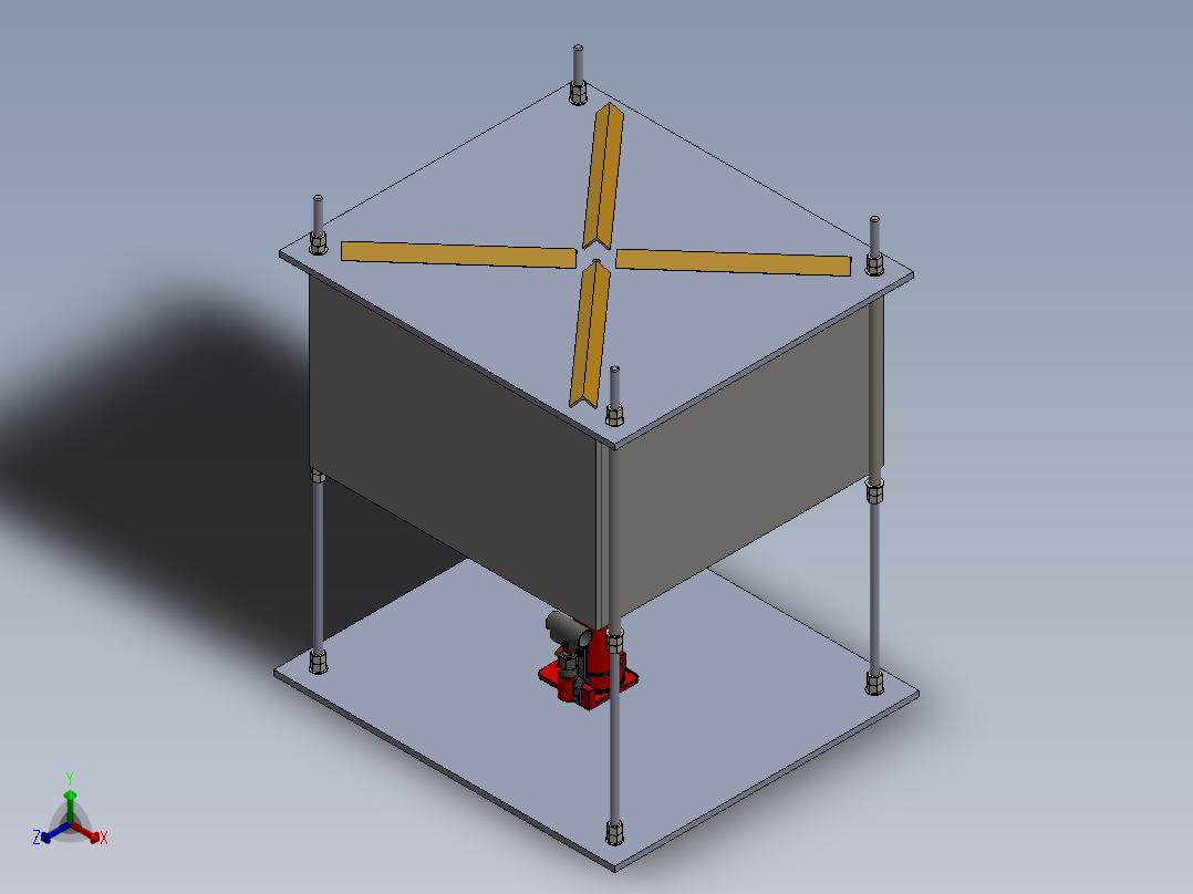 可可压砖机-液压千斤顶V1正等轴测图