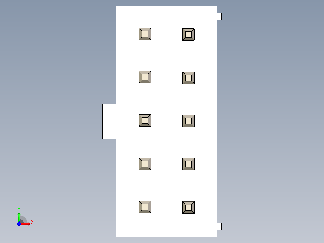 ATX 6,8P,10针公头前视图