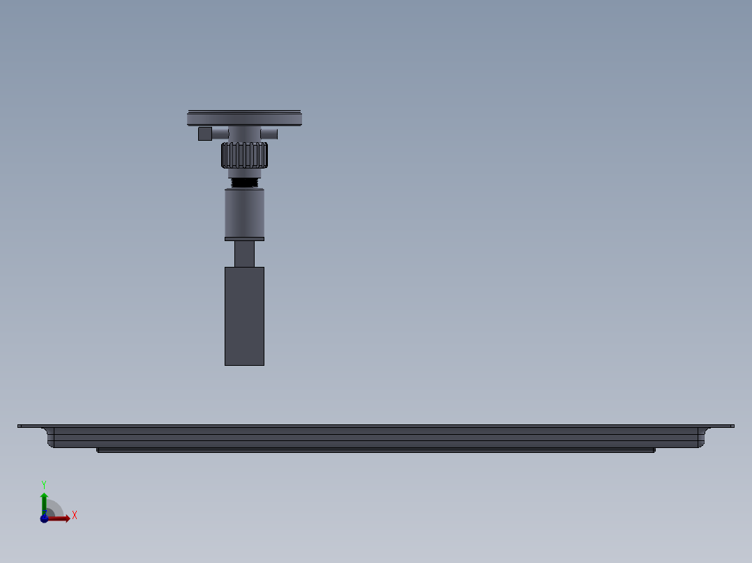 背板定位工装前视图