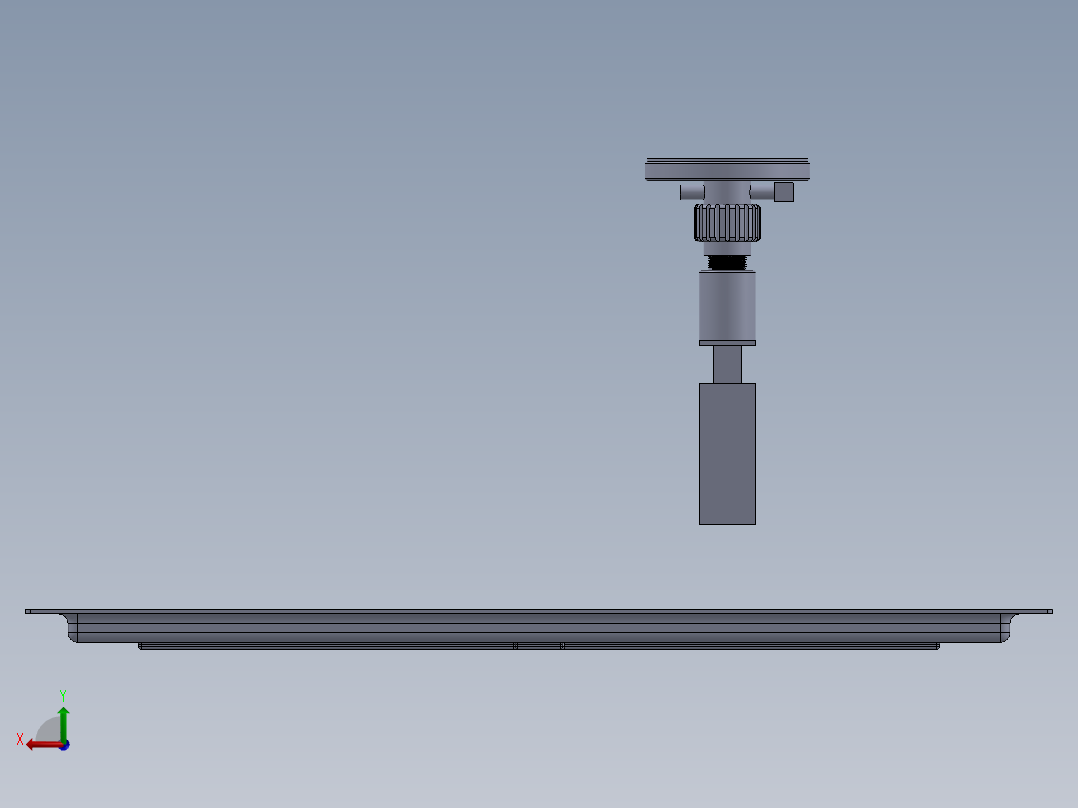 背板定位工装后视图