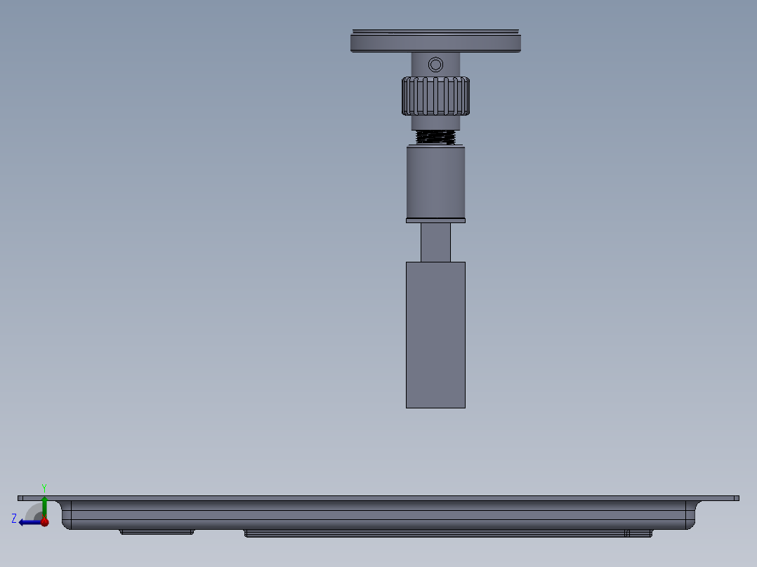 背板定位工装右视图