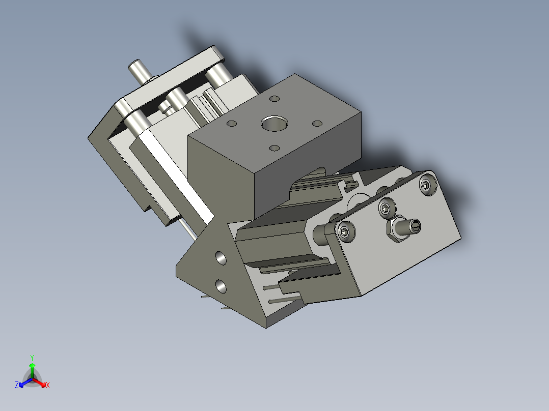 总-针刺抓手正等轴测图