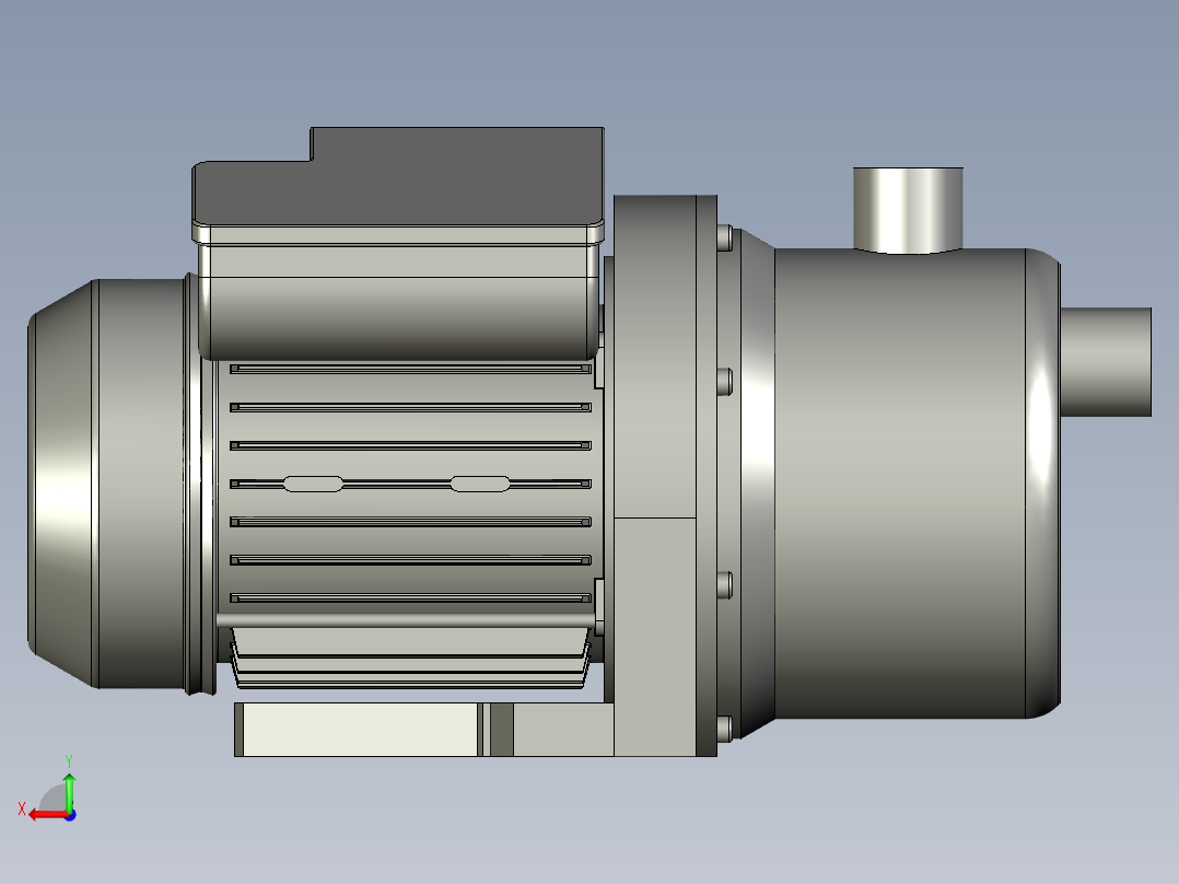 JET-370高压水泵(安装尺寸未改)后视图