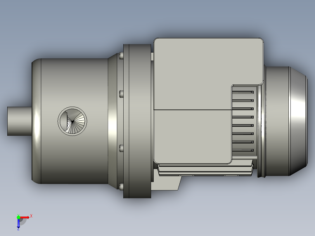 JET-370高压水泵(安装尺寸未改)俯视图