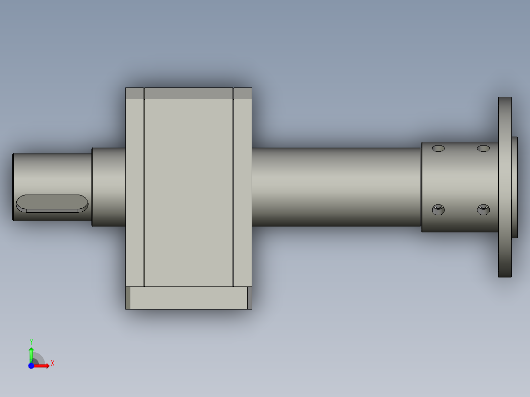 圆锥滚子轴承座-GL325-22-00前视图