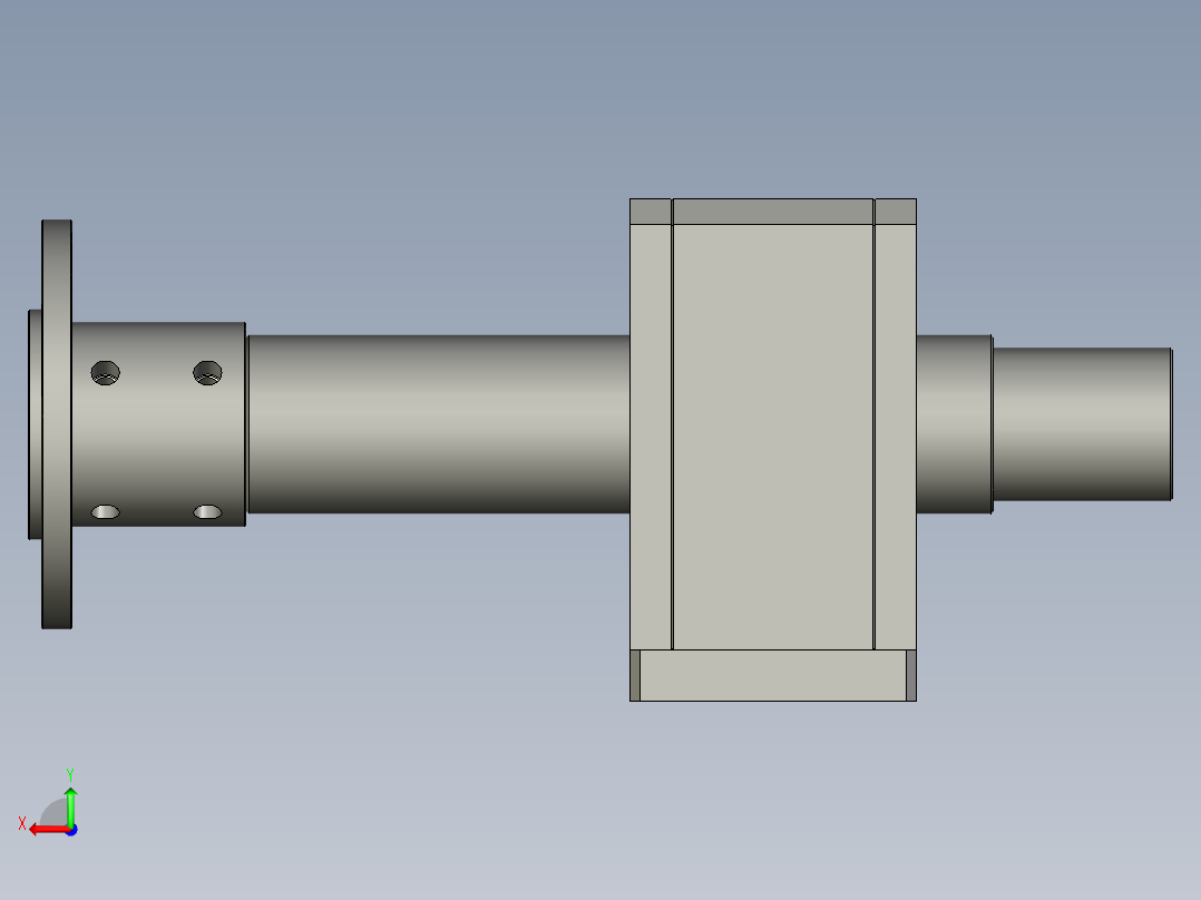 圆锥滚子轴承座-GL325-22-00后视图