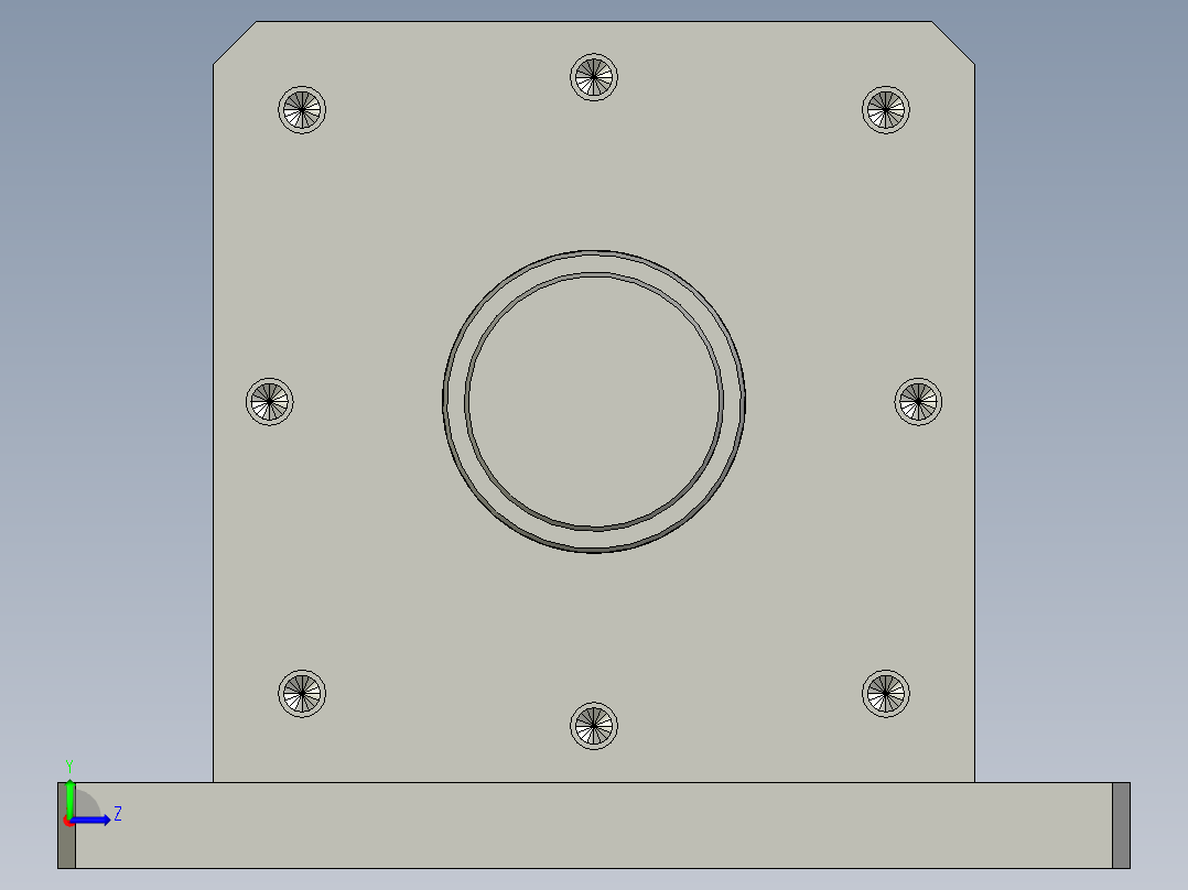 圆锥滚子轴承座-GL325-22-00左视图