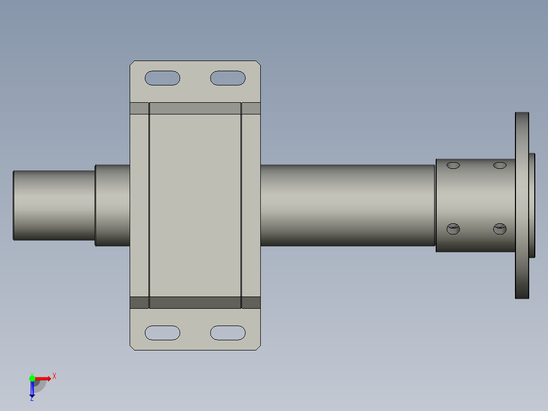 圆锥滚子轴承座-GL325-22-00俯视图