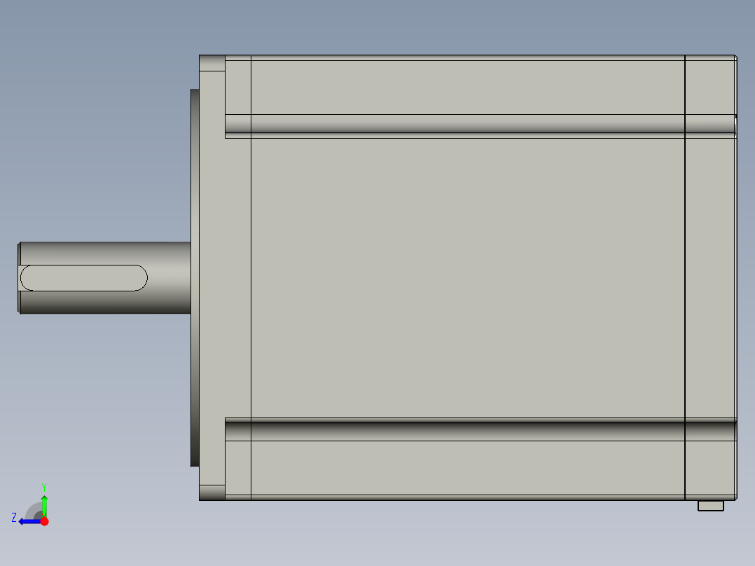 86-78步进电机右视图