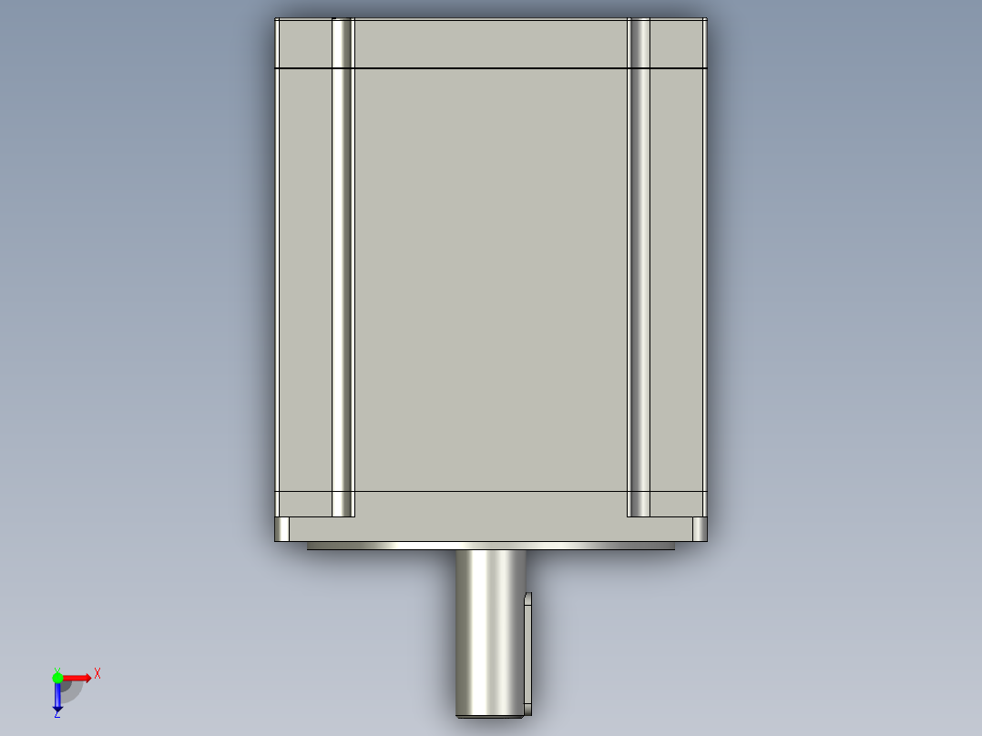 86-78步进电机俯视图