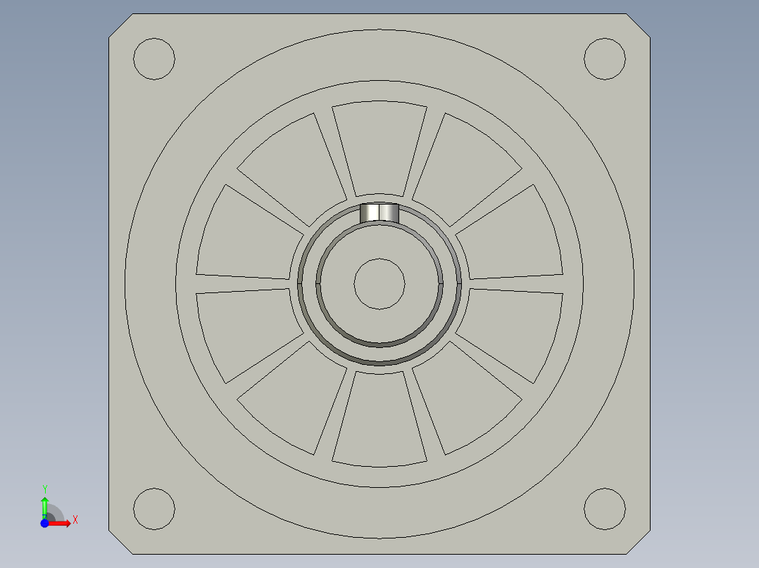 PLF80(孔输出)PLF80-5-S2-P1-20前视图