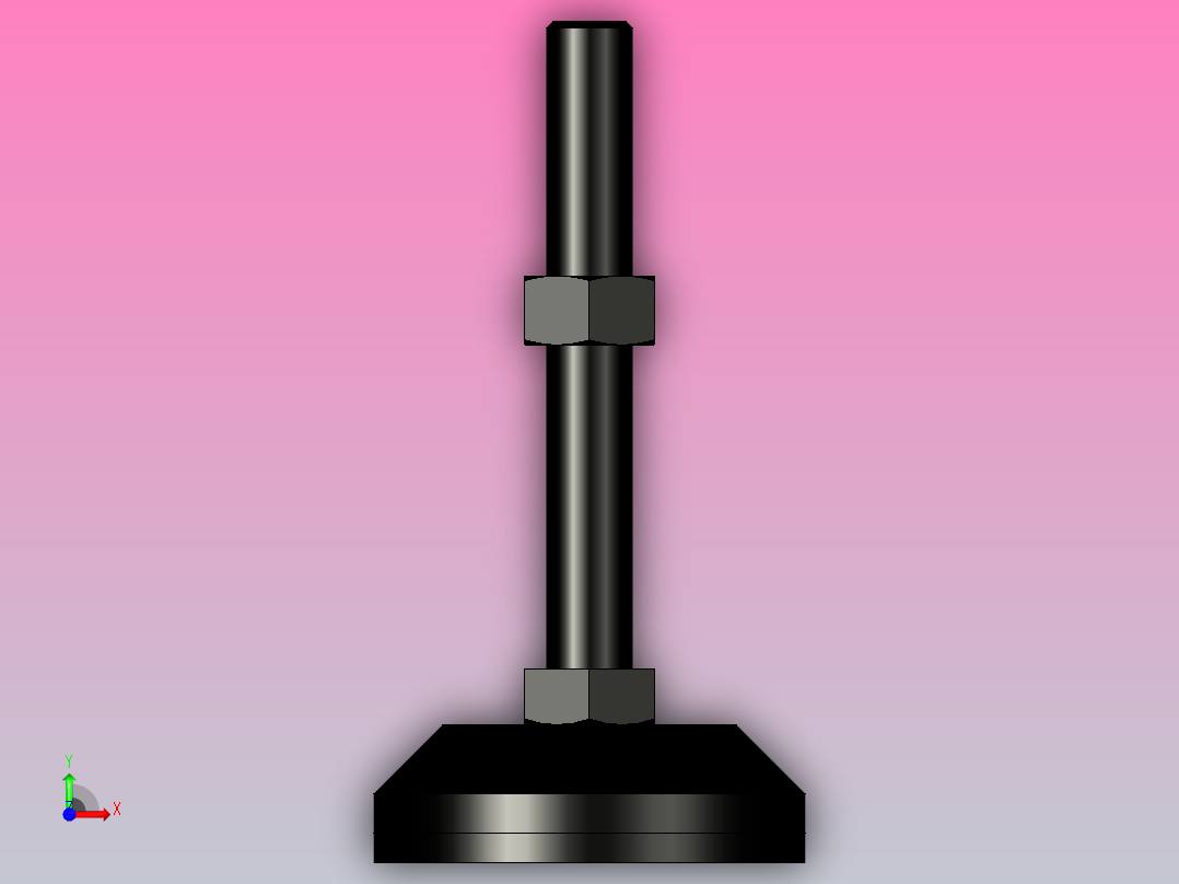 脚杯WAL02-D100-M20-L150前视图