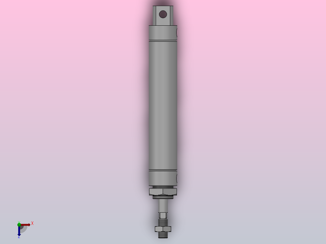 MBL╱MBLC铝合金迷你气缸[MBL25×100-SCAT]俯视图